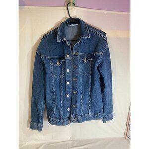 H & M Girls Size 16 Denim Button Up Jean Jacket
